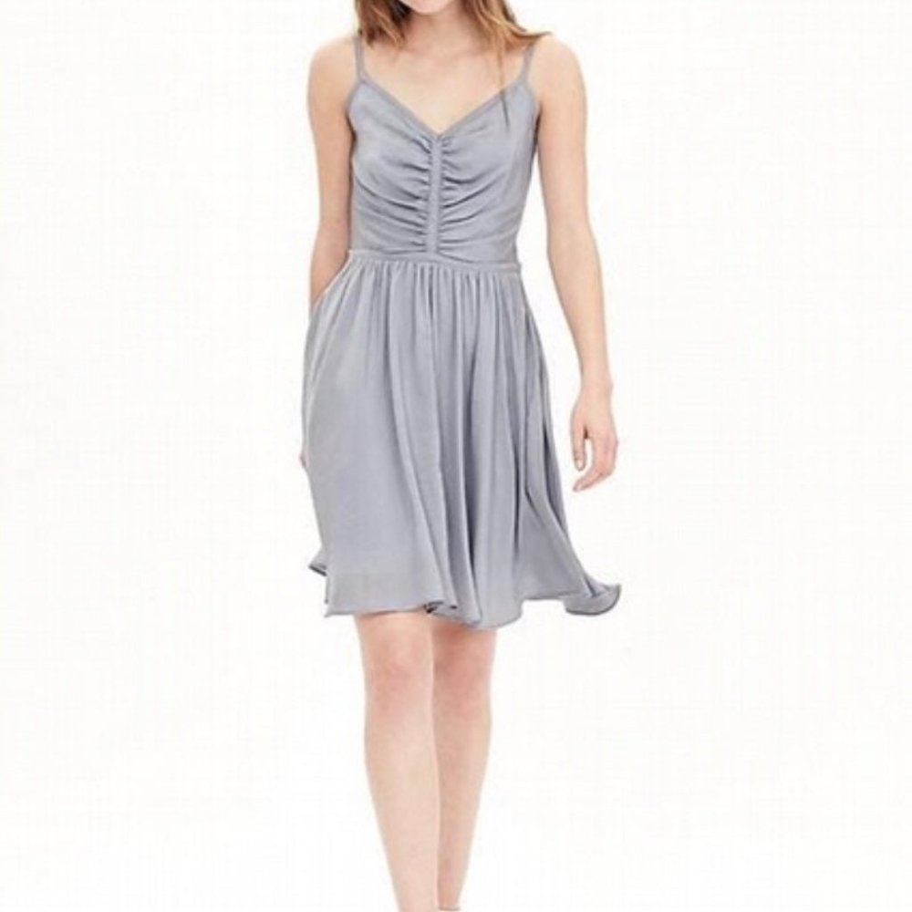 Banana Republic Silk Light Blue Dress Size 2